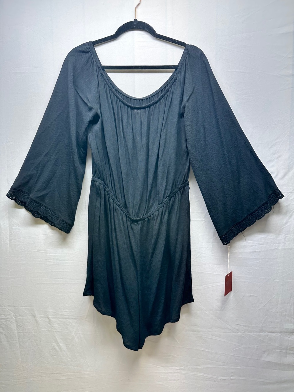 Mossimo Supply Co. Black Scoop-Neck Bell Sleeve Tunic